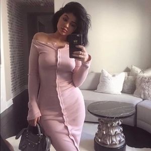 The Line by K | The Gaby Pink Dress, Long Sleeve